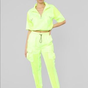Neon Green Jogger Set